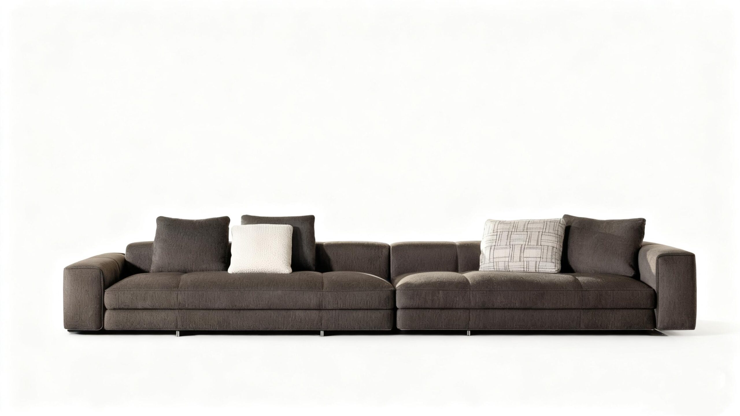 Luxury Modular Sofa with Goose-Down Cushions & Couture Detailing