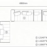 L-Shaped Sectional Sofa A(7 seaters)