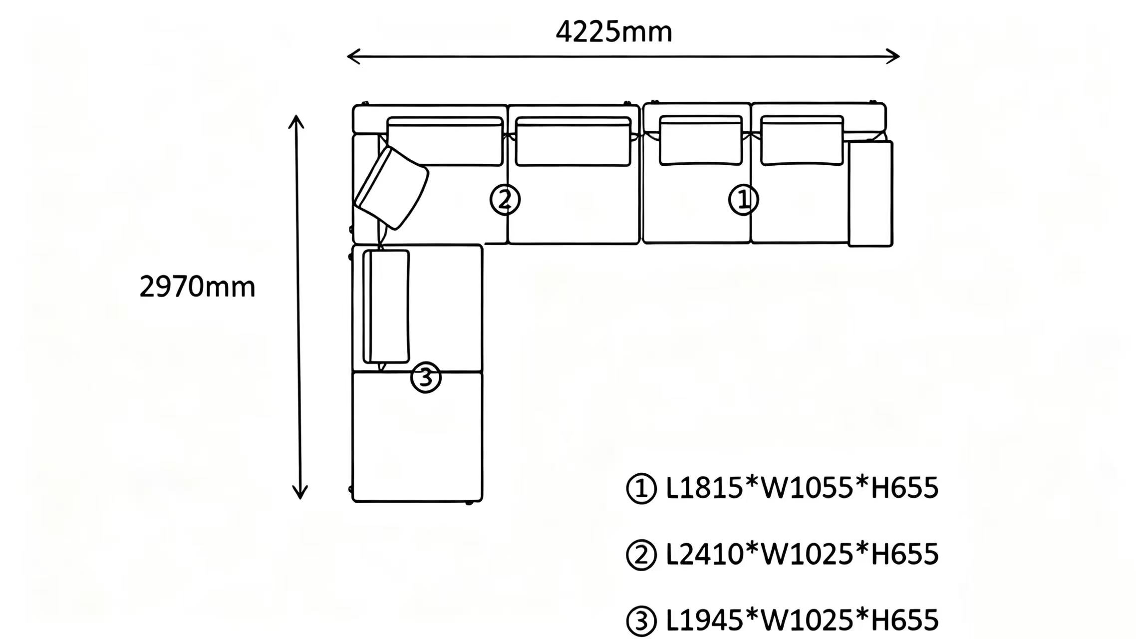 Sculptural Curved Sofa with Leather-Wrapped Base and Contrast Stitch Detailing