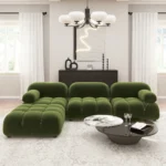 4 Seater Sustainable Iconic Design Modular Sofa with Biodegradable S-Wave Fabric