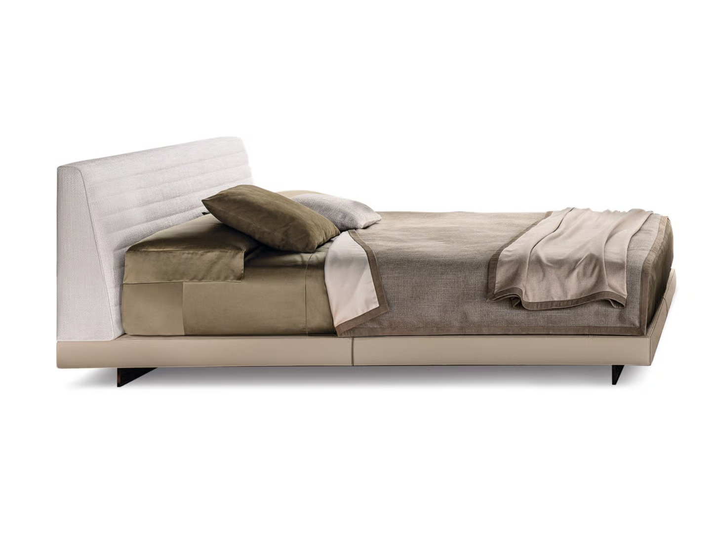 Minimalist Channeled Fabric Daybed Modern Upholstered Bed
