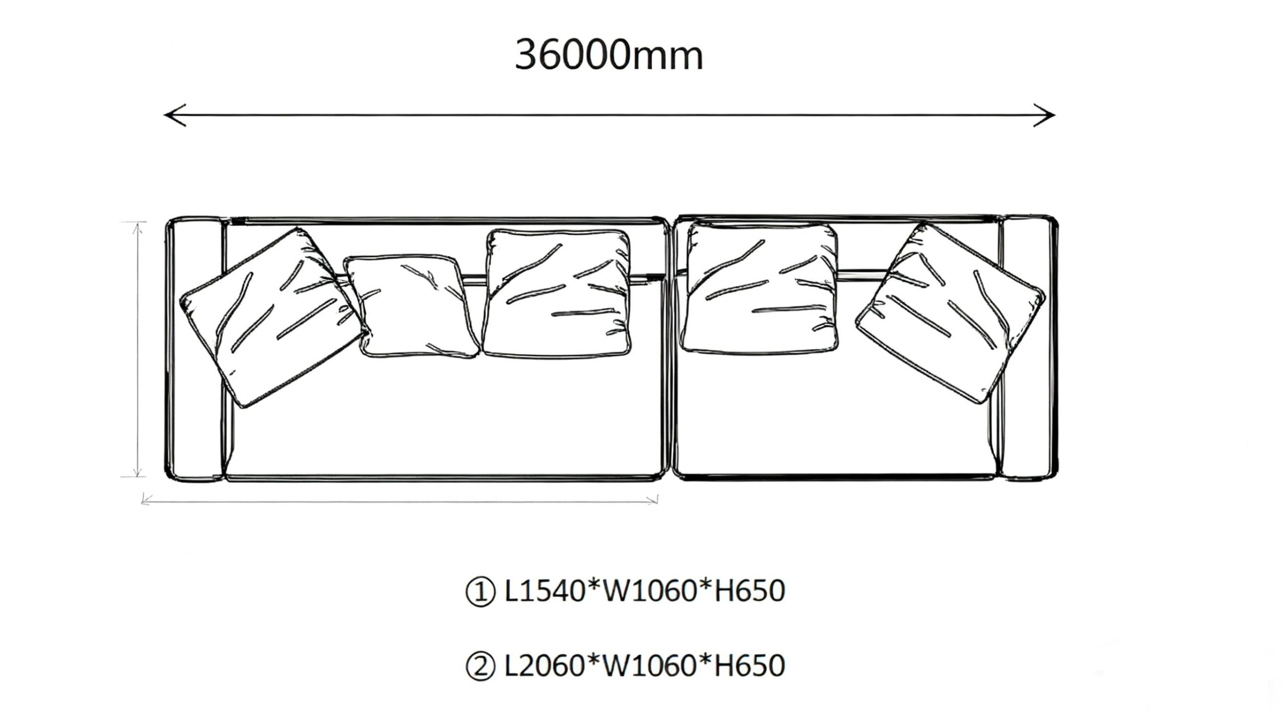 Sectional Sofa B(5 seaters)