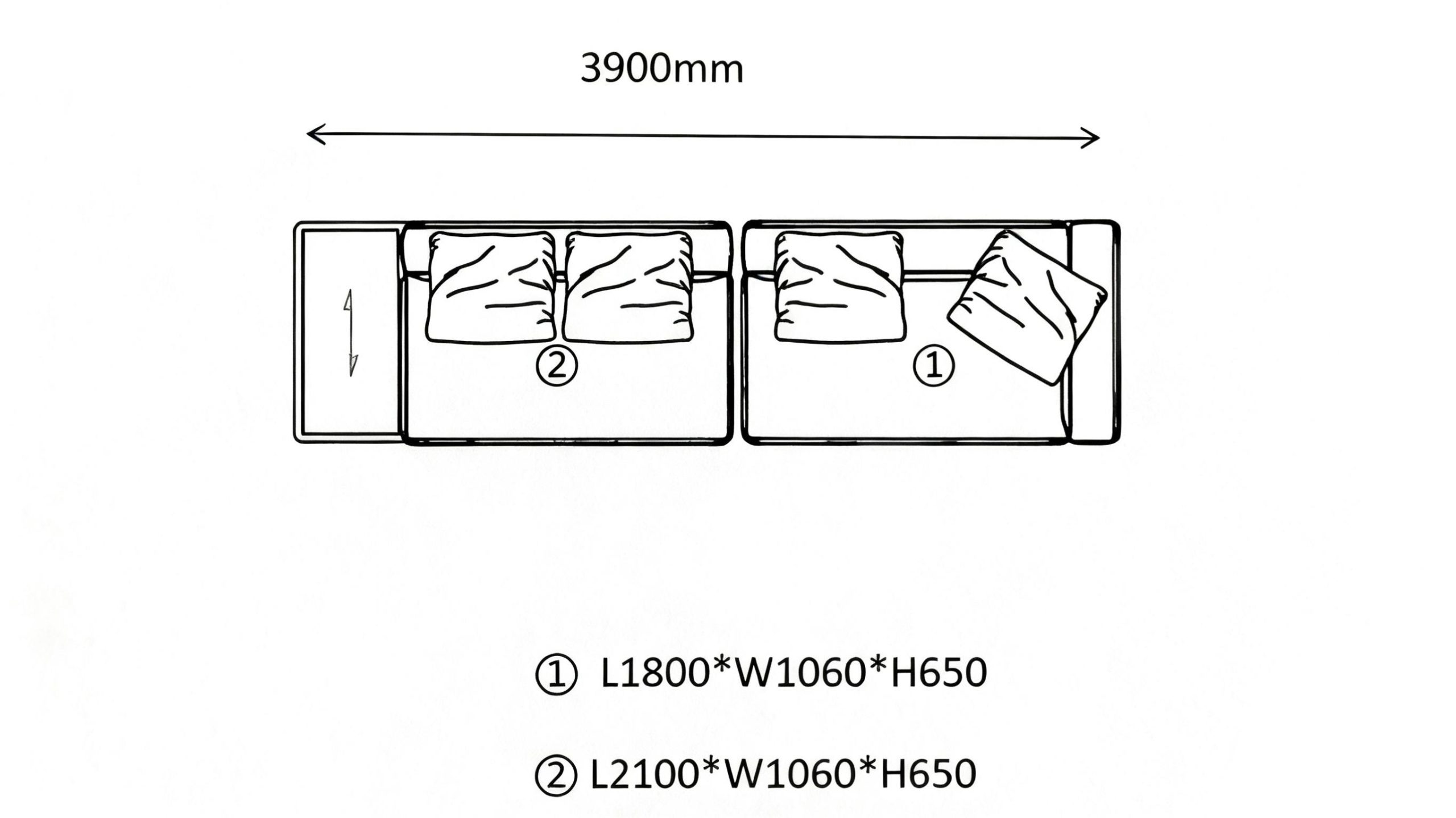Sectional Sofa C(4 seaters)