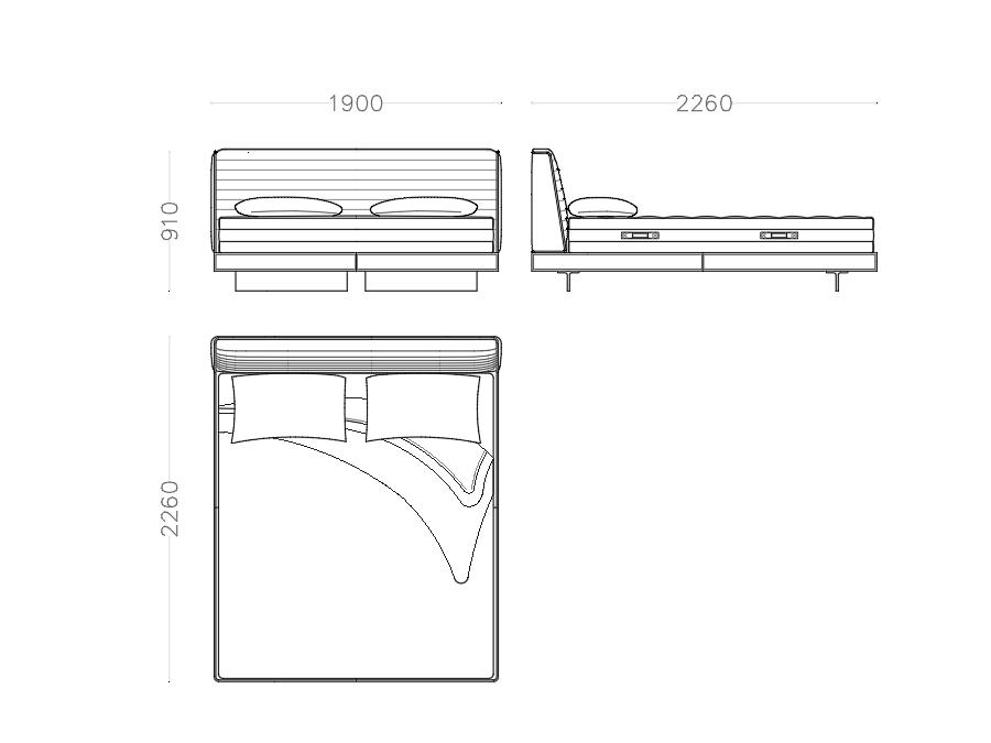 Minimalist Channeled Fabric Daybed Modern Upholstered Bed