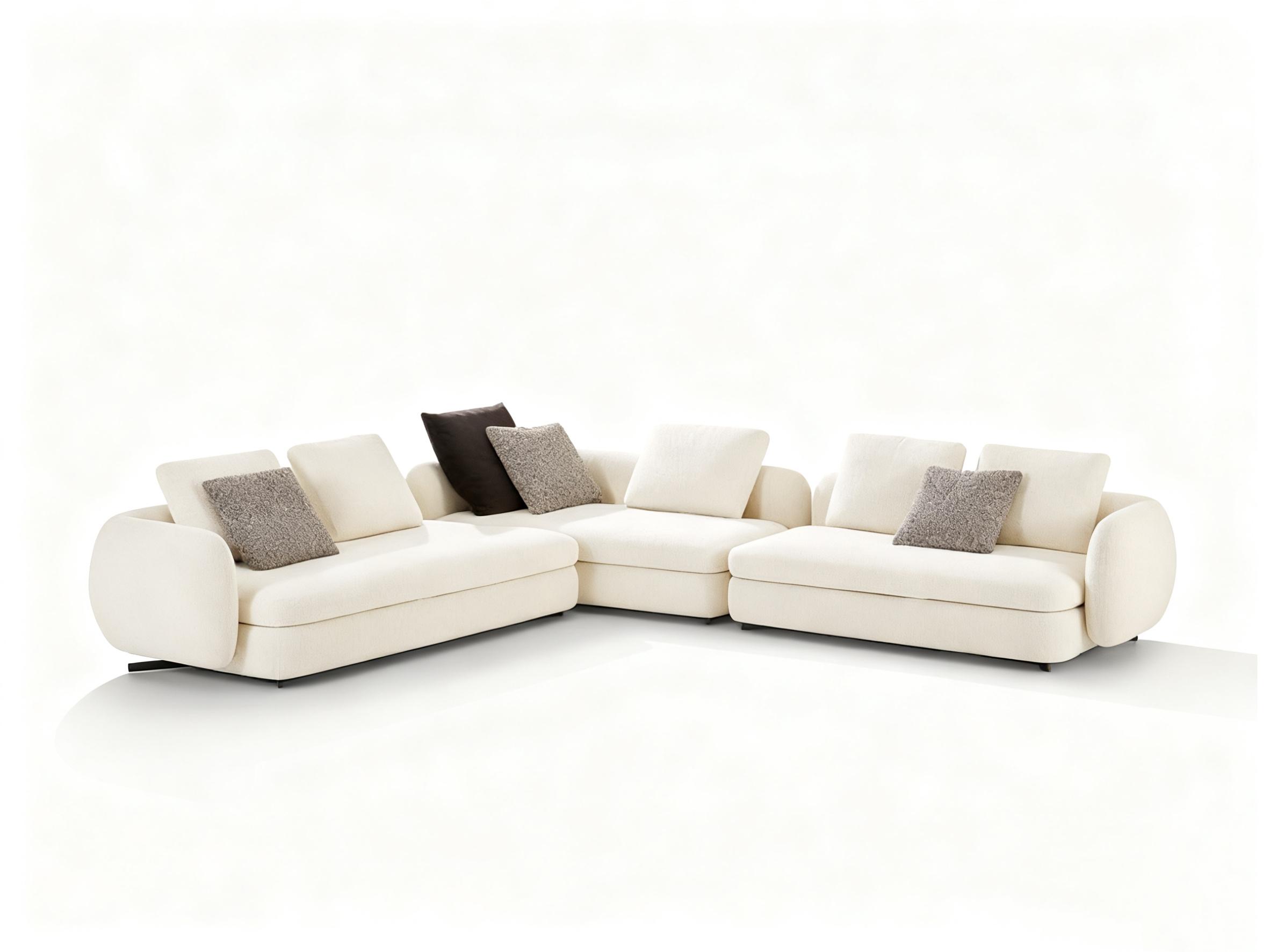 Sofa System with Customizable Upholstery and Coordinated Coffee Tables