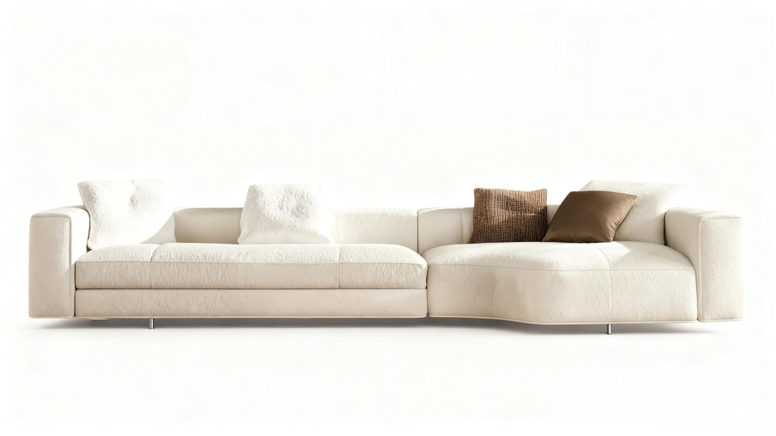 Luxury Modular Sofa with Goose-Down Cushions & Couture Detailing