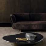 Organic Shape Marble Coffee Table White Travertine Nesting