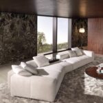 Luxury Modular Sofa with Goose-Down Cushions & Couture Detailing