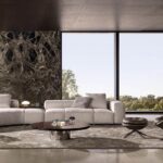 Luxury Modular Sofa with Goose-Down Cushions & Couture Detailing