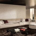 Luxury Modular Sofa with Goose-Down Cushions & Couture Detailing