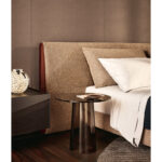 Modern Fabric Bed Queen King Size with upholstered headboard