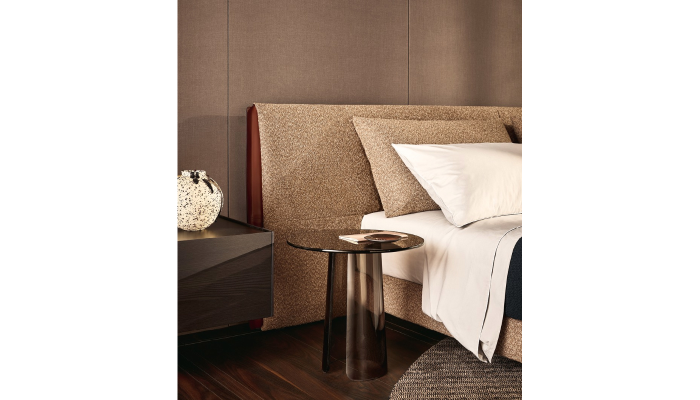 Modern Fabric Bed Queen King Size with upholstered headboard