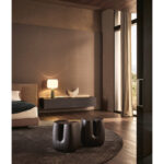 Modern Fabric Bed Queen King Size with upholstered headboard