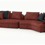 Sofa System with Customizable Upholstery and Coordinated Coffee Tables