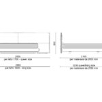 Modern Fabric Bed Queen King Size with upholstered headboard