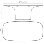 Modern Minimalist Black Dining Table with Sculptural Chairs