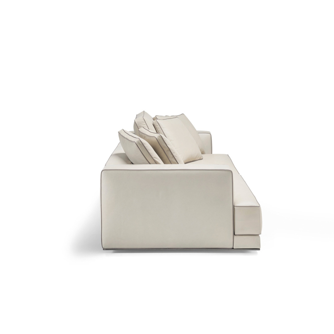 Modern Modular Sofa Curved Sections Recycled Cushions Timeless Style