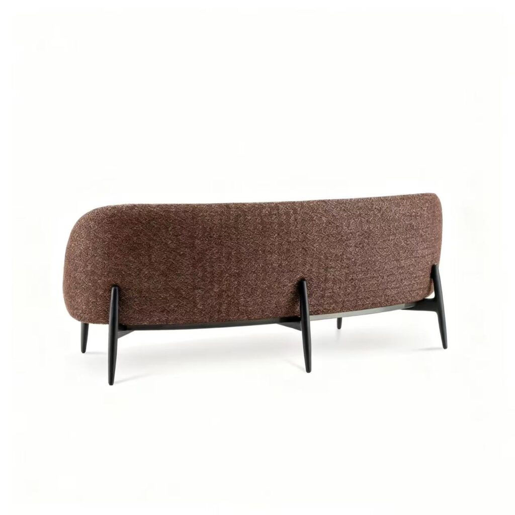 Modern Sofa with Removable Upholstery Solid Wood Legs and Swivel Base