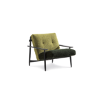 Contemporary Design Solid Wood Olive Green Armchair