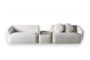 Modular Organic Sofa Fluid Lines Custom Configuration Luxury Craftsmanship