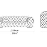 Hand Tufted Chesterfield Sofa Soft Leather Rounded Modern Design