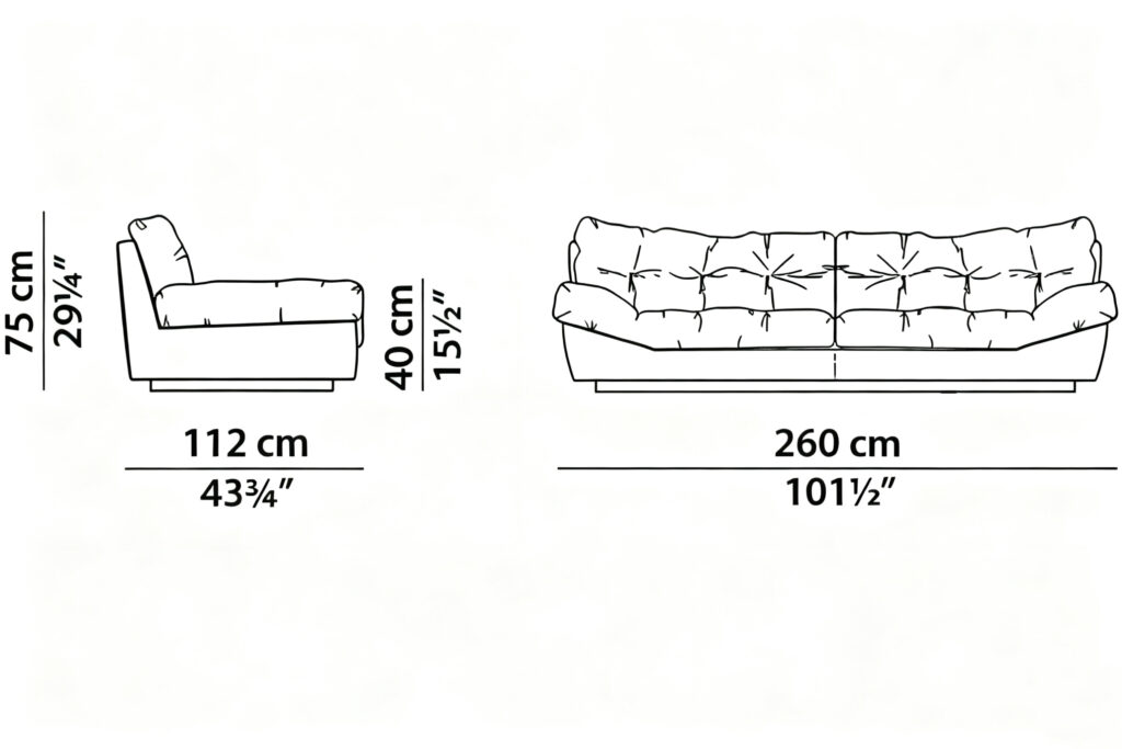 Oversized Cloud Quilted Leather Sofa Italian Craftsmanship Comfort Seating