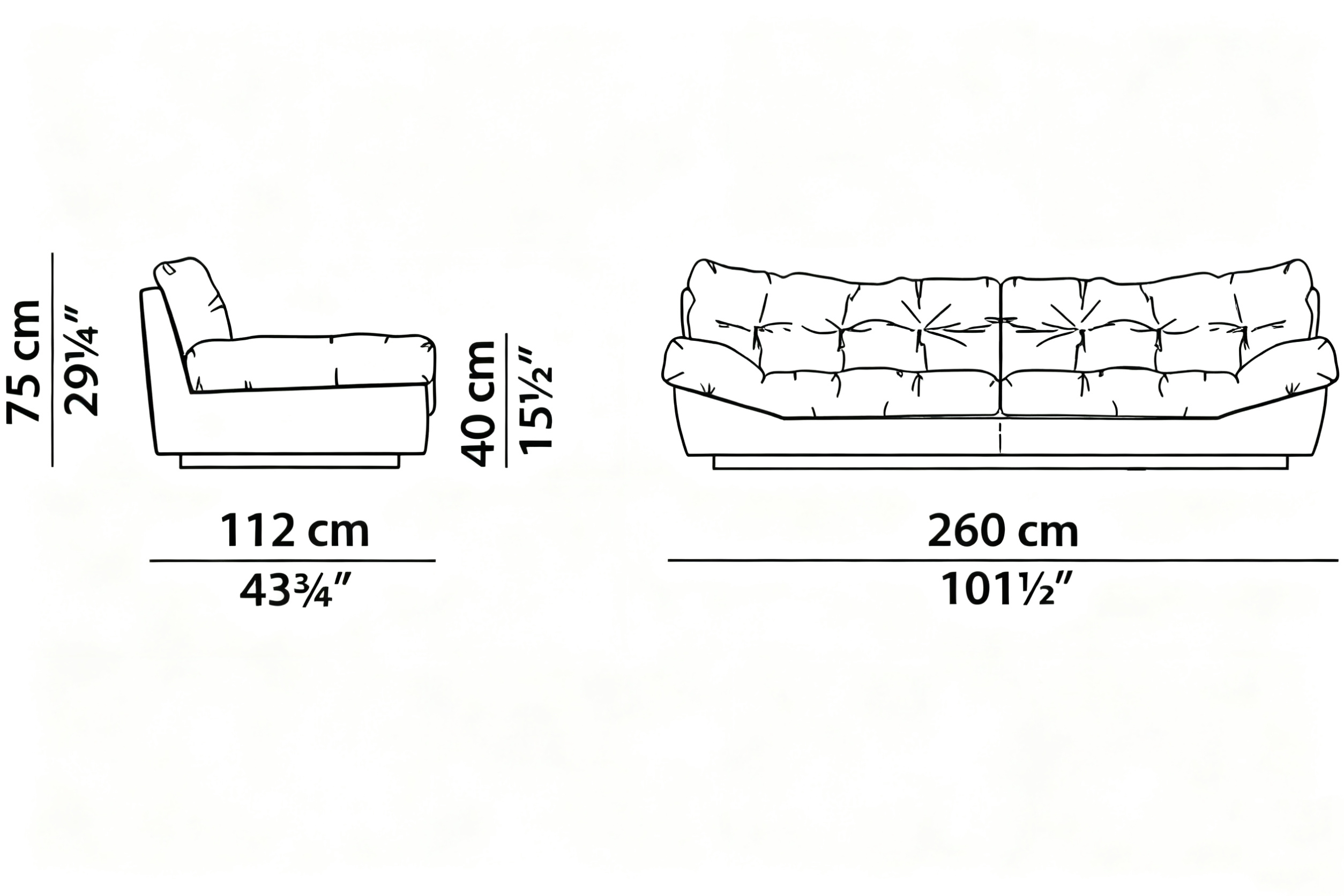 Oversized Cloud Quilted Leather Sofa Italian Craftsmanship Comfort Seating