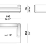 Modern Modular Sofa Curved Sections Recycled Cushions Timeless Style