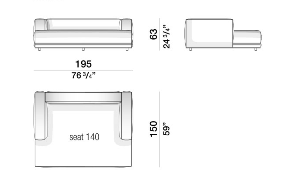 Modern Modular Sofa Curved Sections Recycled Cushions Timeless Style