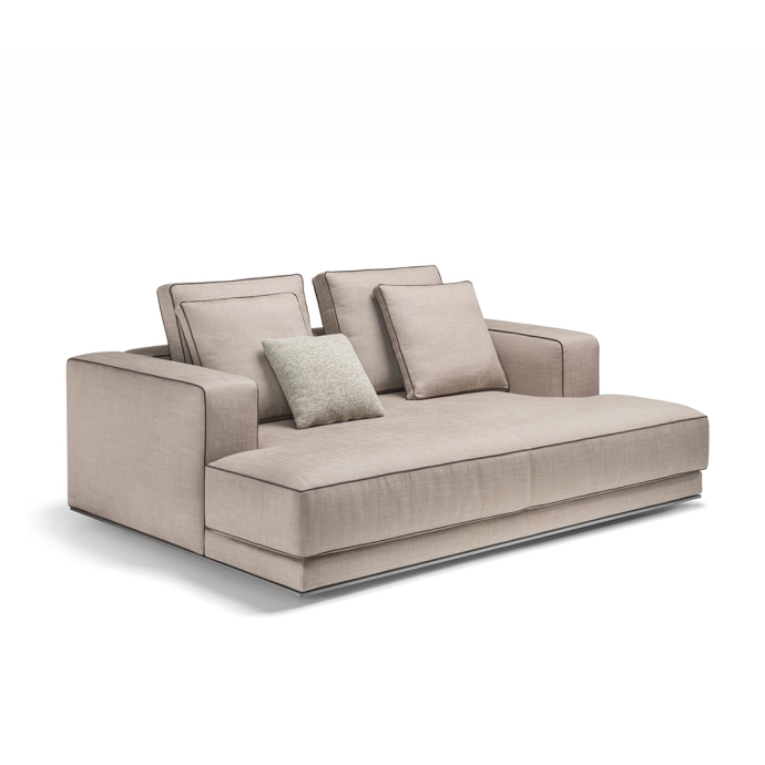 Modern Modular Sofa Curved Sections Recycled Cushions Timeless Style