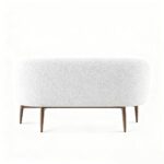 Modern Sofa with Removable Upholstery Solid Wood Legs and Swivel Base