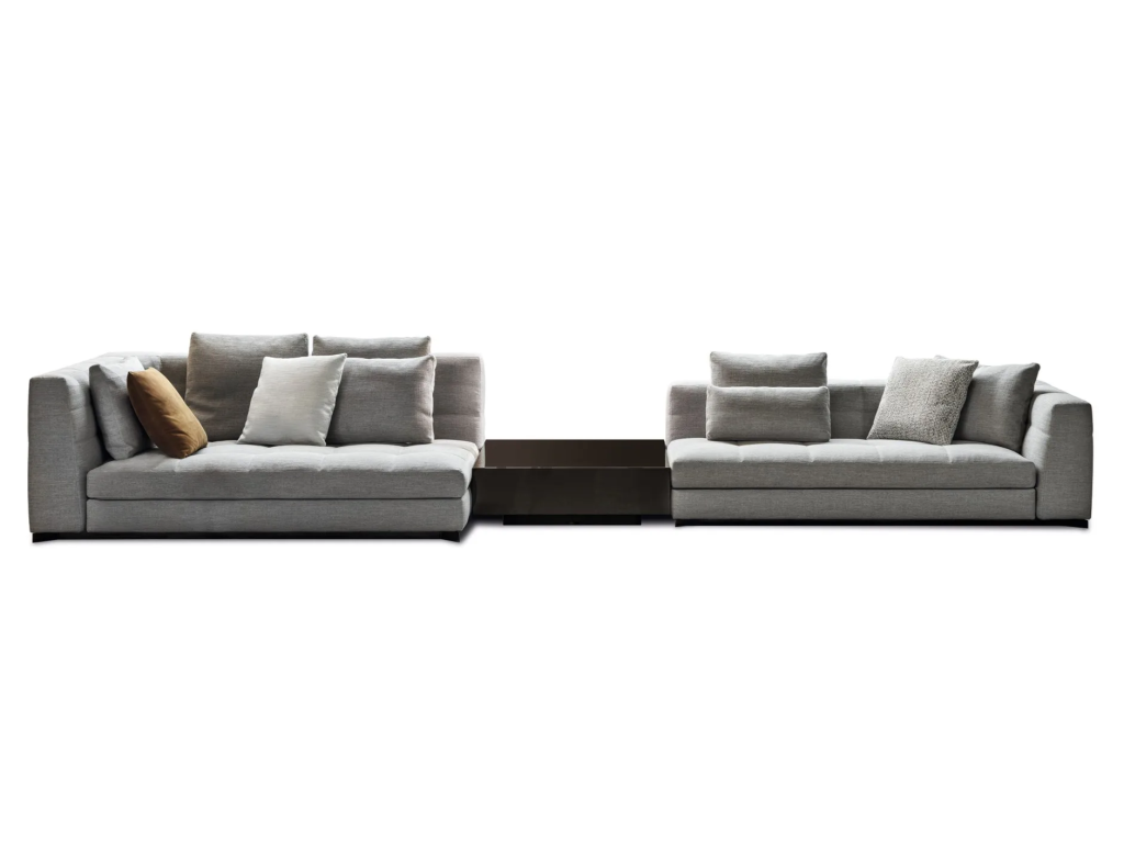 Classically Elegant Modular Sofa With Architectural Lines