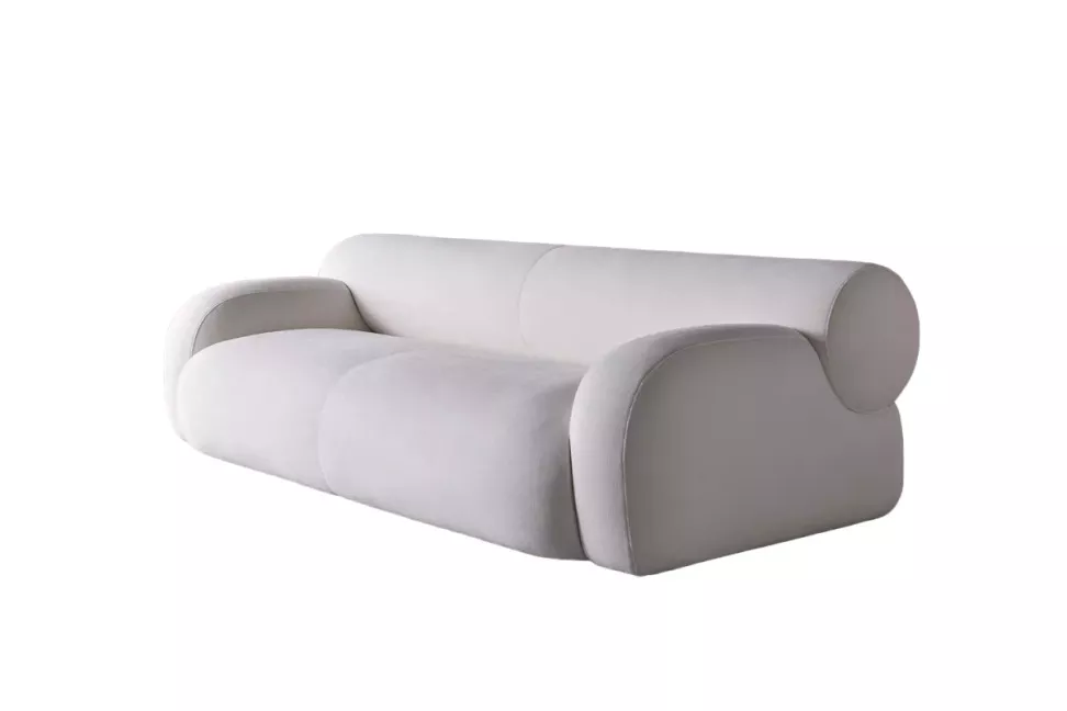 Circular Design Sofa Soft Continuous Lines Premium Upholstery Versatile Living