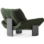 Luxury Armchair with Goose Down Quilting and Removable Leather Upholstery