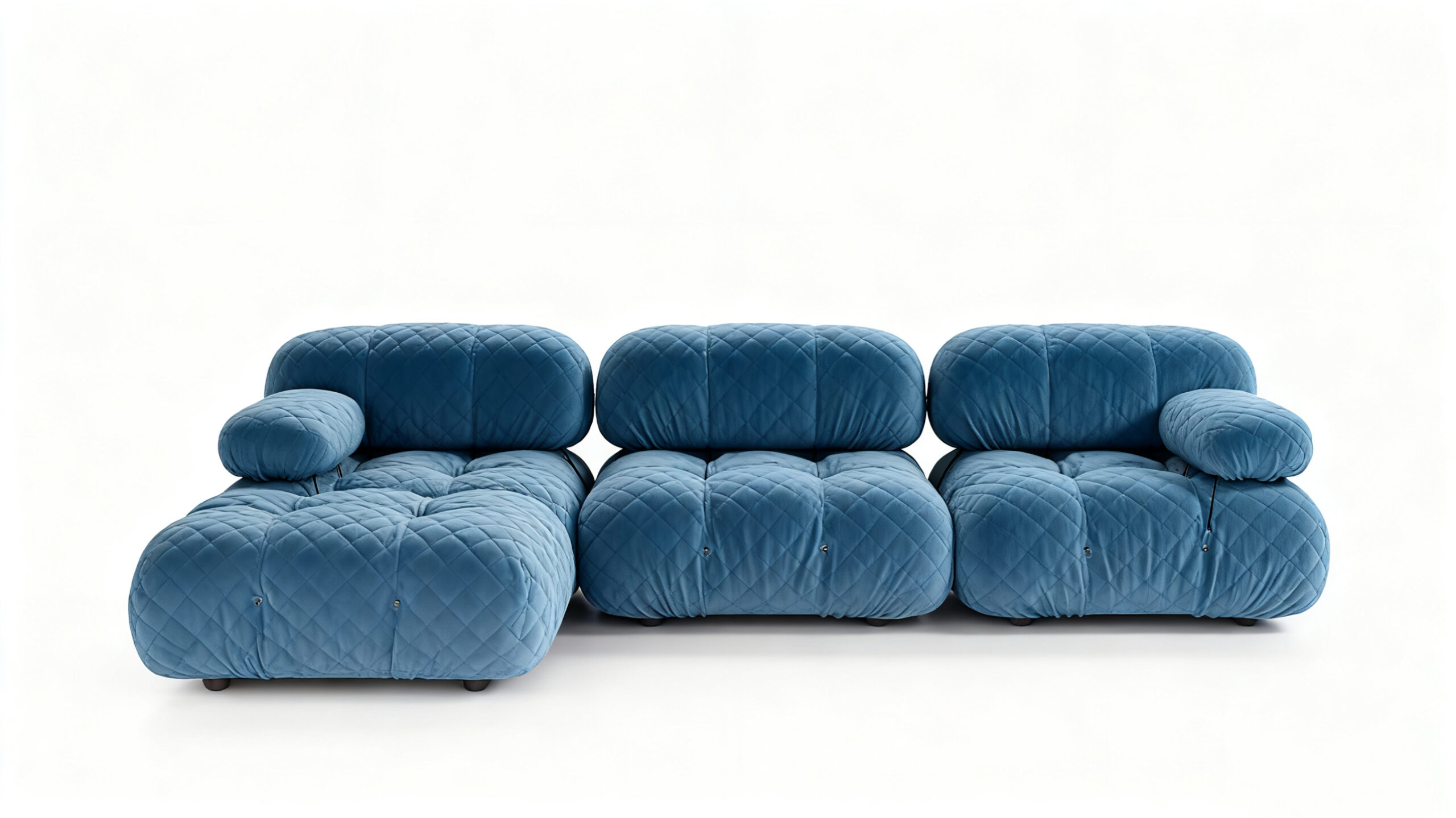 4 Seater Sustainable Iconic Design Modular Sofa with Biodegradable S-Wave Fabric