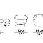 Olive Green Curved Back Suede Accent Chair with Black Wooden Legs