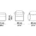 Light Gray Leather Accent Chair with Curved Chrome Metal Frame