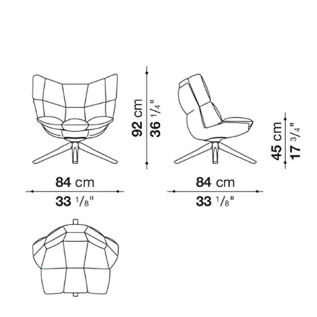 Soft Plush Wingback Swivel Armchair with Wood Base