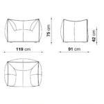 Italian Modern Boucle Upholstered Iconic Comfort Chair