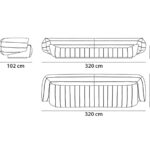 Sculptural Deconstructed Leather Sofa with Floating Elements and Artistic Quilting