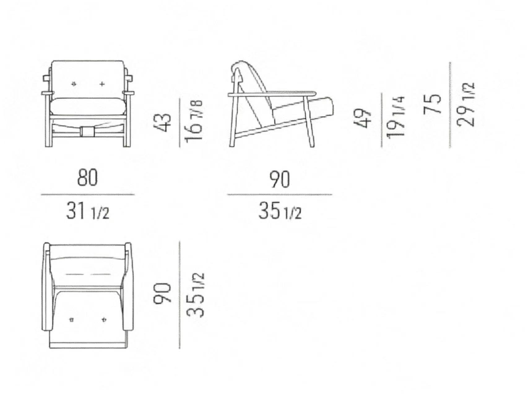 Contemporary Design Solid Wood Olive Green Armchair