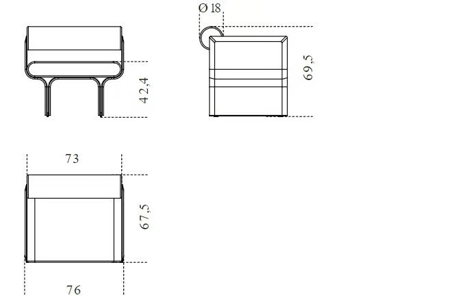 Elegant Lounge Armchair Curved Ash Wood Structure and Polished Brass