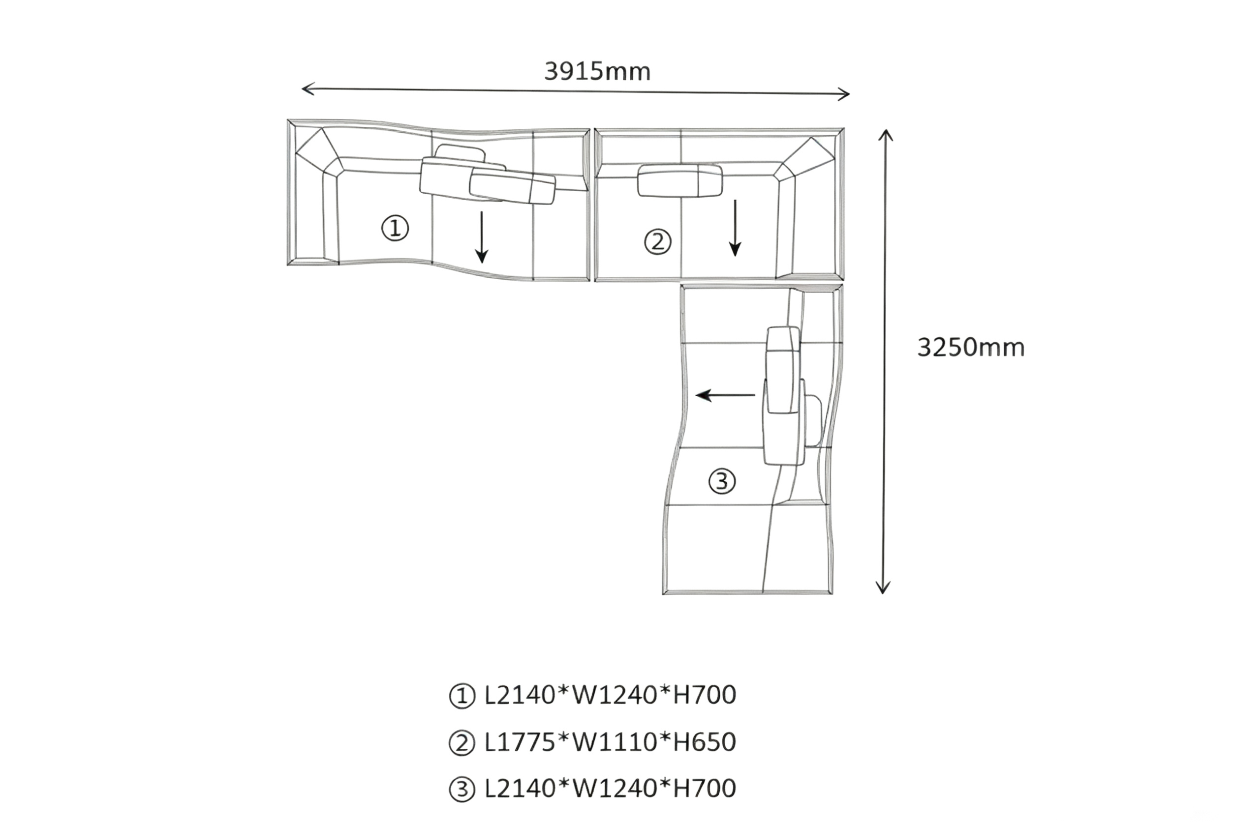 Sculptural Modular Sofa Customizable For Comfort With Premium Materials