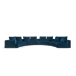 Modern Modular Sofa Curved Sections Recycled Cushions Timeless Style