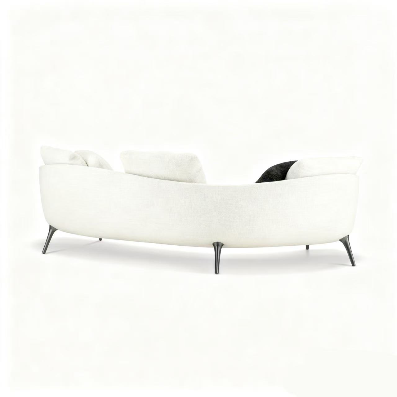 Premium Comfort Sofa with Removable Covers and Elegant Metallic Legs