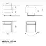 Plush Upholstered Swivel Armchair Beige Fabric Modern Compact Accent Chair