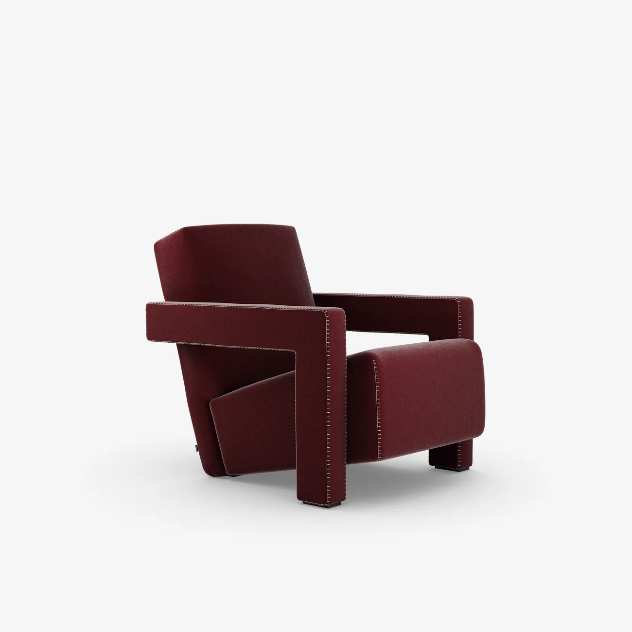 Colorful Stitching and Elastic Band Support Fabric Armchair