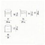 Sculpted Walnut Frame and Plush Channeled Cushioning Armchair with Footrest