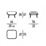 Saddle-hide Leather Fabric Armchair with Footrest