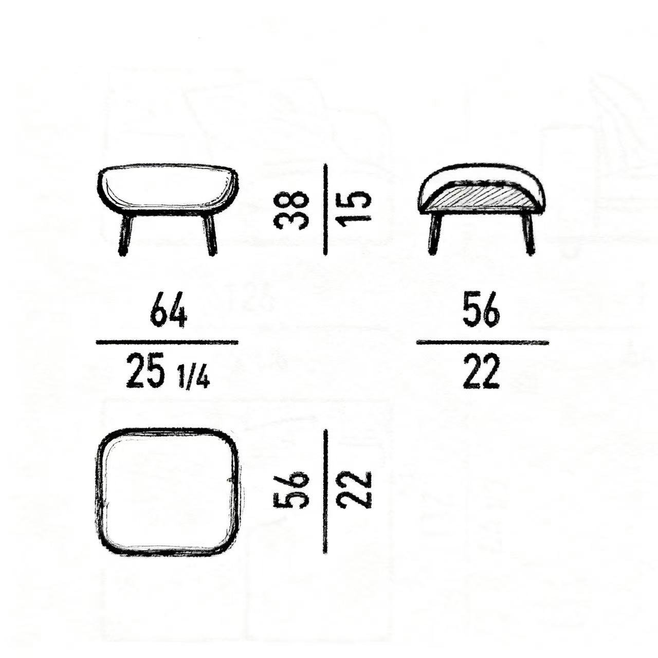 Saddle-hide Leather Fabric Armchair with Footrest